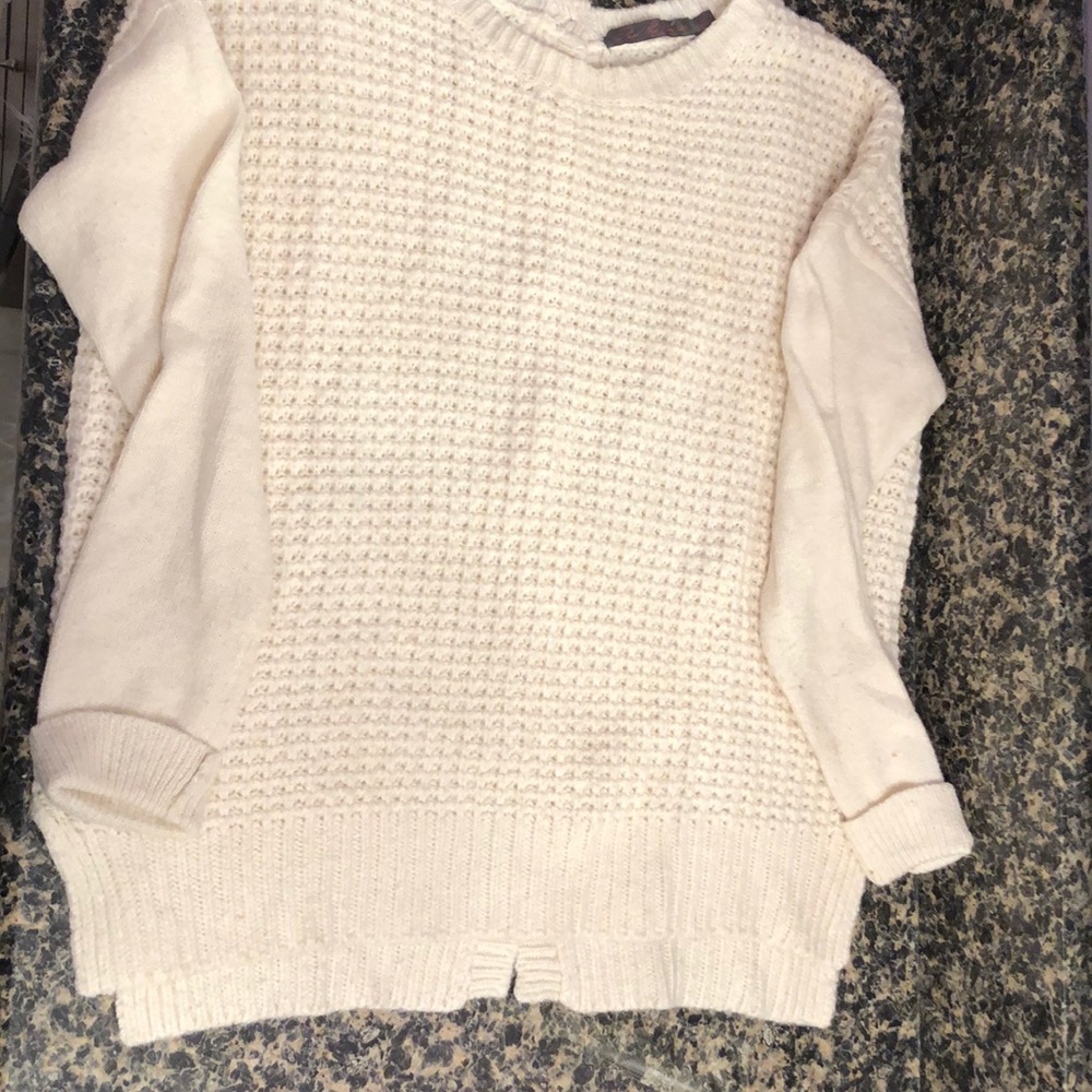 Feel the Peace cotton blend sweater